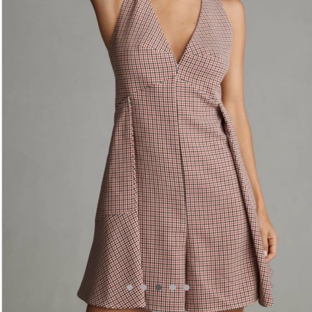 Mare Mare x Anthropologie Red and White Patterned Romper Women’s Size Small